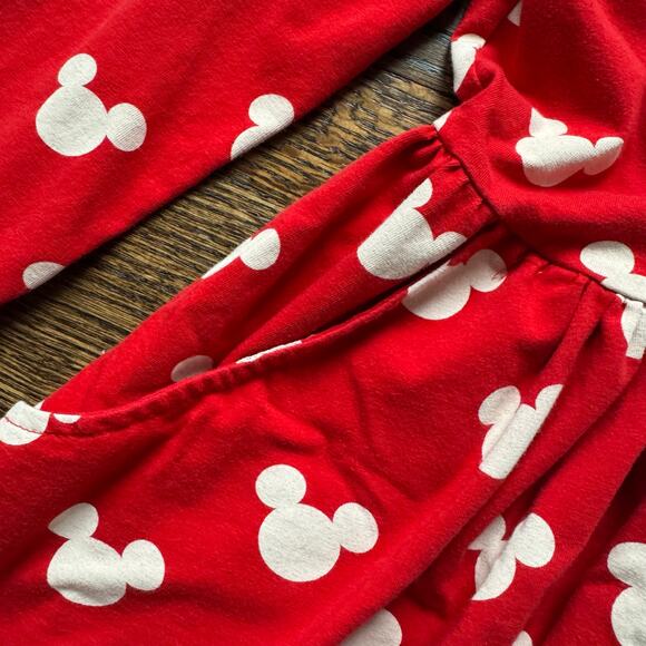 Hanna Andersson Disney Mickey Mouse Red Super Soft Skater Dress | 10 (140) - Picture 7 of 9